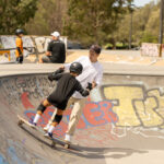 One2Flip lesson in the skatepark bowl, Sydney
